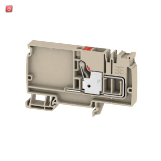 WEIDMÜLLER / 1988190000 / AAP12 10 LO RD / Einspeiseklemme, PUSH IN, dunkelbeige, 10 mm², 57 A, 800 V, Anzahl / EAN 4050118372793