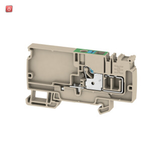 WEIDMÜLLER / 1988140000 / AAP11 6 FE / Einspeiseklemme, PUSH IN, dunkelbeige, 6 mm², 41 A, 500 V, Anzahl / EAN 4050118372960