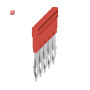 WEIDMÜLLER / 2460790000 / ZQV 4N/5 RD / Querverbinder (Klemmen), gesteckt, rot, 32 A, Polzahl: 5, Raster in / EAN 4050118476217