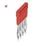 WEIDMÜLLER / 2460800000 / ZQV 4N/4 RD / Querverbinder (Klemmen), gesteckt, rot, 32 A, Polzahl: 4, Raster in / EAN 4050118476224