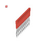WEIDMÜLLER / 2460740000 / ZQV 4N/10 RD / Querverbinder (Klemmen), gesteckt, rot, 32 A, Polzahl: 10, Raster in / EAN 4050118476163