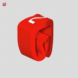 WEIDMÜLLER / 0251311509 / CLI C 2-4 RT/WS 2 MP / Kabelmarkierungssystem, rot, Leiteraußendurchmesser:4 - 10 mm, Zahlen, / EAN 4032248452583