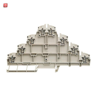 WEIDMÜLLER / 1208920000 / ZVLD 2.5 / Mehrstock-Reihenklemme, Zugfederanschluss, dunkelbeige, 2.5 mm², 250 / EAN 4032248990320