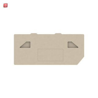 WEIDMÜLLER / 1934680000 / PAP PTR2.5/4 / Abschlussplatte (Klemmen), dunkelbeige, Höhe: 69.1 mm, Breite: 2.5 mm, / EAN 4032248591657