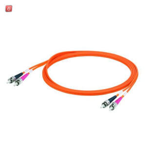 WEIDMÜLLER / 8813280000 / IE-FM6Z2VO0002MST0ST / Datenleitung (konfektioniert) LWL, ZIPCORD, ST, ST IP 20, PVC, 62.5 / EAN 4032248513130