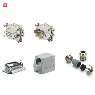 WEIDMÜLLER / 1802730000 / HDC KIT HE 06.100 M / Industriesteckverbinder (Set), Baureihe: HE, Schraubanschluss, / EAN 4032248257348