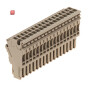 WEIDMÜLLER / 1815350000 / ZP 2.5/1AN/QV/17 / Stecker (Klemmen), Steckanschluss, dunkelbeige, 2.5 mm², 24 A, 500 V, / EAN 4032248370153