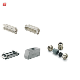 WEIDMÜLLER / 1802480000 / HDC-KIT-HE 24.131 M / Industriesteckverbinder (Set), Baureihe: HE, Schraubanschluss, / EAN 4032248256952