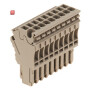WEIDMÜLLER / 1815270000 / ZP 2.5/1AN/QV/9 / Stecker (Klemmen), Steckanschluss, dunkelbeige, 2.5 mm², 24 A, 500 V, / EAN 4032248342556
