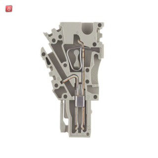 WEIDMÜLLER / 1815190000 / ZP 2.5/1AN/QV/1 / Stecker (Klemmen), Steckanschluss, dunkelbeige, 2.5 mm², 24 A, 500 V, / EAN 4032248370061