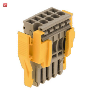 WEIDMÜLLER / 1888130000 / ZP 2.5/5 ZVR / Stecker (Klemmen), Steckanschluss, dunkelbeige, 2.5 mm², 24 A, 500 V, / EAN 4032248493692