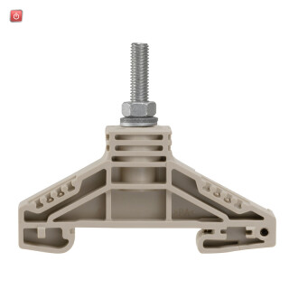 WEIDMÜLLER / 1790130000 / WF 5 / Bolzenklemme, Bolzenanschluss, dunkelbeige, 16 mm², 76 A, 1000 V, / EAN 4032248366637