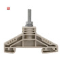 WEIDMÜLLER / 1790130000 / WF 5 / Bolzenklemme, Bolzenanschluss, dunkelbeige, 16 mm², 76 A, 1000 V, / EAN 4032248366637