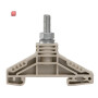WEIDMÜLLER / 1780850000 / WF 6 / Bolzenklemme, Bolzenanschluss, dunkelbeige, 35 mm², 125 A, 1000 V, / EAN 4032248219339