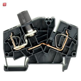 WEIDMÜLLER / 1820950000 / ZSI 6-2 2X2.5/G25 / Sicherungs-Reihenklemme, Zugfederanschluss, schwarz, 6 mm², 10 A, 500 / EAN 4032248374175