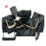 WEIDMÜLLER / 1820950000 / ZSI 6-2 2X2.5/G25 / Sicherungs-Reihenklemme, Zugfederanschluss, schwarz, 6 mm², 10 A, 500 / EAN 4032248374175