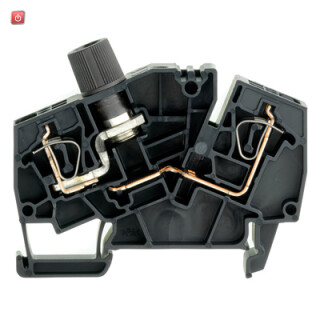 WEIDMÜLLER / 1826200000 / ZSI 2.5-2/2X2AN/G25 / Sicherungs-Reihenklemme, Zugfederanschluss, schwarz, 2.5 mm², 10 A, / EAN 4032248374151
