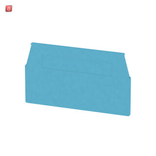 WEIDMÜLLER / 1074680000 / WAP WTR2.5/ZZ BL / Abschlussplatte (Klemmen), blau, Höhe: 60.3 mm, Breite: 1.5 mm, V-0, / EAN 4008190330316