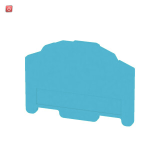WEIDMÜLLER / 1706120000 / ZAP/TW7 BL / Trennwand (Klemmen), blau, Höhe: 50.5 mm, Breite: 2.5 mm, V-0, Wemid / EAN 4008190915469