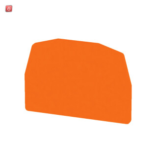 WEIDMÜLLER / 1720980000 / ZAP/TW ZDUA OR / Trennwand (Klemmen), orange, Höhe: 35 mm, Breite: 1.5 mm, V-0, Wemid / EAN 4008190376574