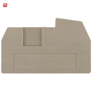 WEIDMÜLLER / 1747310000 / ZAP ZKB/ZKS OR / Abschlussplatte (Klemmen), orange, Höhe: 43 mm, Breite: 2.5 mm, V-0, / EAN 4008190317294