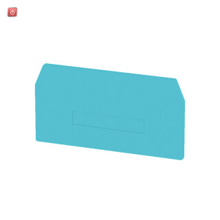 WEIDMÜLLER / 1764100000 / ZAP/TW ZDU16 BL / Trennwand (Klemmen), blau, Höhe: 82.2 mm, Breite: 3 mm, V-0, Wemid / EAN 4008190294007