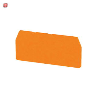 WEIDMÜLLER / 1776080000 / ZAP/TW ZDU1.5/3AN OR / Trennwand (Klemmen), orange, Höhe: 63.5 mm, Breite: 2 mm, V-0, Wemid / EAN 4032248188161