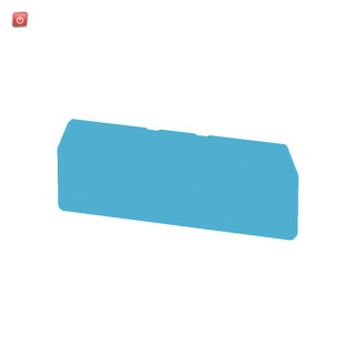 WEIDMÜLLER / 1776100000 / ZAP/TW ZDU1.5/4AN BL / Trennwand (Klemmen), blau, Höhe: 75.5 mm, Breite: 2 mm, V-0, Wemid / EAN 4032248188185