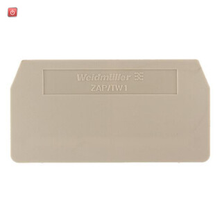 WEIDMÜLLER / 1772970000 / ZAP/Z...16-2/1AN / Abschlussplatte (Klemmen), dunkelbeige, Höhe: 65 mm, Breite: 2.5 mm, / EAN 4032248136605