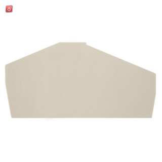 WEIDMÜLLER / 1807010000 / ZAP ZDU4-2/4AN / Abschlussplatte (Klemmen), dunkelbeige, Höhe: 75.1 mm, Breite: 2 mm, / EAN 4032248279357