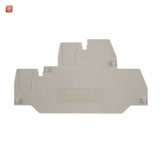 WEIDMÜLLER / 1816110000 / ZAP/TW ZDT2.5/2 / Trennwand (Klemmen), dunkelbeige, Höhe: 80.5 mm, Breite: 2.5 mm, V-0, / EAN 4032248370689