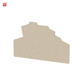 WEIDMÜLLER / 1805960000 / ZAP/TW ZDKPE2.5-2 / Trennwand (Klemmen), dunkelbeige, Höhe: 72.35 mm, Breite: 2 mm, V-0, / EAN 4032248280216
