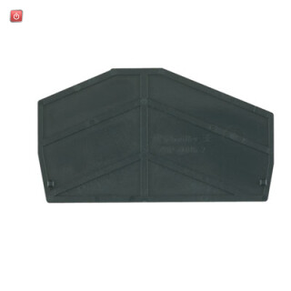 WEIDMÜLLER / 1814710000 / ZAP ZDU6-2 SW / Abschlussplatte (Klemmen), schwarz, Höhe: 67.95 mm, Breite: 2 mm, V-0, / EAN 4032248359417