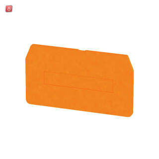 WEIDMÜLLER / 7904120000 / ZAP/TW 4/3AN OR / Trennwand (Klemmen), orange, Höhe: 83.8 mm, Breite: 2 mm, V-0, Wemid / EAN 4008190576004