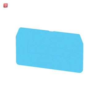 WEIDMÜLLER / 7904110000 / ZAP/TW 4/3AN BL / Trennwand (Klemmen), blau, Höhe: 83.8 mm, Breite: 2 mm, V-0, Wemid / EAN 4008190575991