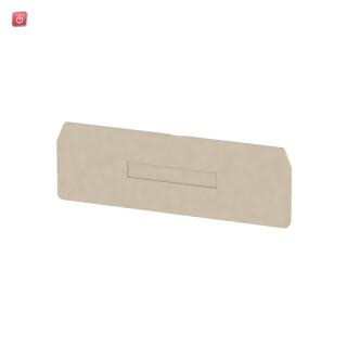 WEIDMÜLLER / 7904210000 / ZAP/TW4/4AN / Trennwand (Klemmen), dunkelbeige, Höhe: 104.35 mm, Breite: 2 mm, V-0, / EAN 4008190576035