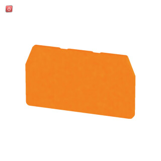 WEIDMÜLLER / 1776050000 / ZAP/TW ZDU1.5/2AN OR / Trennwand (Klemmen), orange, Höhe: 51.5 mm, Breite: 2 mm, V-0, Wemid / EAN 4032248188130