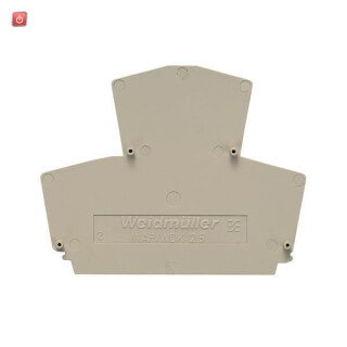 WEIDMÜLLER / 1754200000 / WAP WDK1.5/R3.5 / Abschlussplatte (Klemmen), dunkelbeige, Höhe: 47 mm, Breite: 1.5 mm, / EAN 4032248022410
