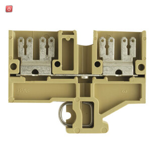 WEIDMÜLLER / 0478260000 / AST 1 6.3/2.8 / Durchgangs-Reihenklemme, Flachsteckanschluss, beige/gelb, 2.5 mm², 20 / EAN 4008190003043