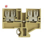 WEIDMÜLLER / 0478260000 / AST 1 6.3/2.8 / Durchgangs-Reihenklemme, Flachsteckanschluss, beige/gelb, 2.5 mm², 20 / EAN 4008190003043