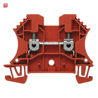 WEIDMÜLLER / 1020040000 / WDU 2.5 RT / Durchgangs-Reihenklemme, Schraubanschluss, rot, 2.5 mm², 24 A, 800 V, / EAN 4008190143015