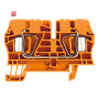 WEIDMÜLLER / 1636820000 / ZDU 6 OR / Durchgangs-Reihenklemme, Zugfederanschluss, orange, 6 mm², 41 A, 800 / EAN 4008190273651