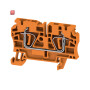 WEIDMÜLLER / 1636830000 / ZDU 4 OR / Durchgangs-Reihenklemme, Zugfederanschluss, orange, 4 mm², 32 A, 800 / EAN 4008190273668