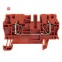WEIDMÜLLER / 1683260000 / ZDU 2.5 RT / Durchgangs-Reihenklemme, Zugfederanschluss, rot, 2.5 mm², 24 A, 800 V, / EAN 4008190477813