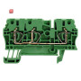 WEIDMÜLLER / 1683360000 / ZDU 2.5/3AN GN / Durchgangs-Reihenklemme, Zugfederanschluss, grün, 2.5 mm², 24 A, 800 / EAN 4008190478025