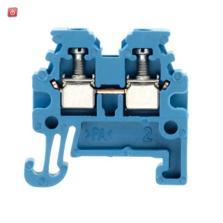 WEIDMÜLLER / 1754170000 / WDU 1.5/R3.5 BL / Durchgangs-Reihenklemme, Schraubanschluss, blau, 1.5 mm², 17.5 A, 400 / EAN 4032248020744