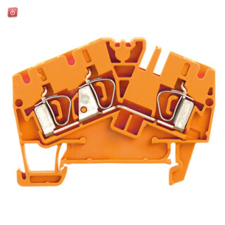 WEIDMÜLLER / 1770870000 / ZDU 4-2/3AN OR / Durchgangs-Reihenklemme, Zugfederanschluss, orange, 4 mm², 32 A, 800 / EAN 4032248121311