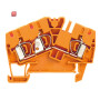 WEIDMÜLLER / 1770870000 / ZDU 4-2/3AN OR / Durchgangs-Reihenklemme, Zugfederanschluss, orange, 4 mm², 32 A, 800 / EAN 4032248121311