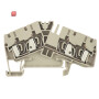 WEIDMÜLLER / 1806980000 / ZDU 4-2/4AN / Durchgangs-Reihenklemme, Zugfederanschluss, dunkelbeige, 4 mm², 32 A, / EAN 4032248279319