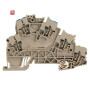 WEIDMÜLLER / 1895700000 / ZDKPE 2.5-2/N/L/PE / Mehrstock-Reihenklemme, Zugfederanschluss, dunkelbeige, 2.5 mm², 800 / EAN 4032248510535